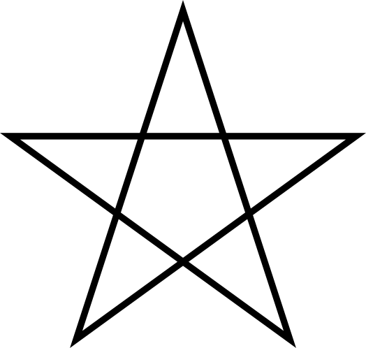 graphics_Vielecke; Stern mit fünf Punkten