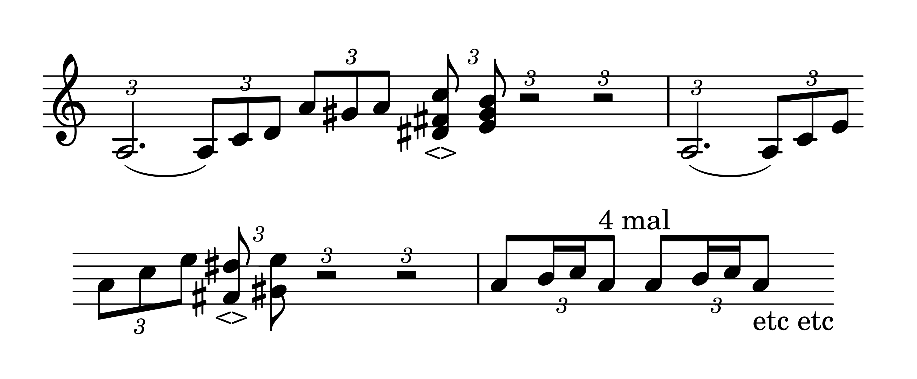 music_Noten mit Liniensystem